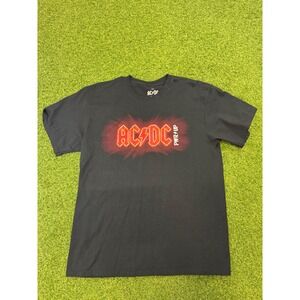 AC/DC PWR UP Band T-Shirt Mens Large Black 2020 Graphic Rock Tee Short Sleeve